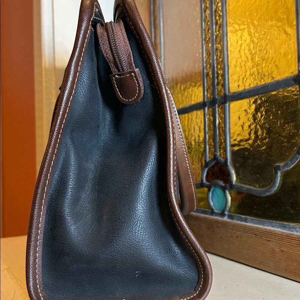 Liz Claiborne Black and Brown Handbag